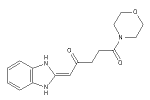 5-(1,3-dihydrobenzimidazol-2-ylidene)-1-morpholino-pentane-1,4-dione