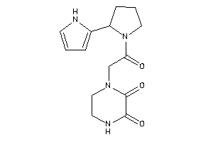 1-[2-keto-2-[2-(1H-pyrrol-2-yl)pyrrolidino]ethyl]piperazine-2,3-quinone