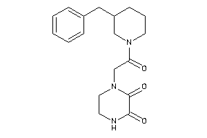 1-[2-(3-benzylpiperidino)-2-keto-ethyl]piperazine-2,3-quinone