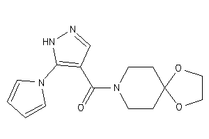 1,4-dioxa-8-azaspiro[4.5]decan-8-yl-(5-pyrrol-1-yl-1H-pyrazol-4-yl)methanone