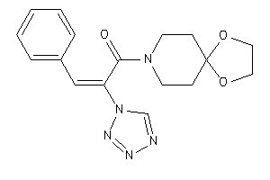 1-(1,4-dioxa-8-azaspiro[4.5]decan-8-yl)-3-phenyl-2-(tetrazol-1-yl)prop-2-en-1-one