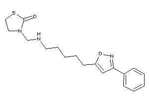 3-[[5-(3-phenylisoxazol-5-yl)pentylamino]methyl]thiazolidin-2-one