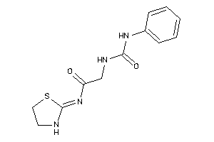 2-(phenylcarbamoylamino)-N-thiazolidin-2-ylidene-acetamide