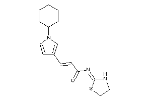 3-(1-cyclohexylpyrrol-3-yl)-N-thiazolidin-2-ylidene-acrylamide