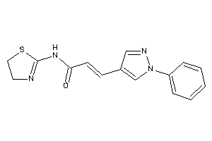 3-(1-phenylpyrazol-4-yl)-N-(2-thiazolin-2-yl)acrylamide