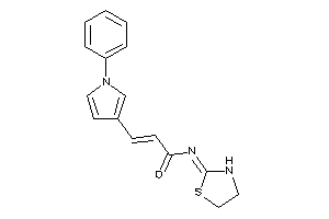 3-(1-phenylpyrrol-3-yl)-N-thiazolidin-2-ylidene-acrylamide