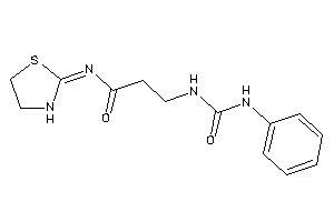 Image of 3-(phenylcarbamoylamino)-N-thiazolidin-2-ylidene-propionamide