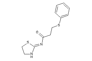 3-(phenylthio)-N-thiazolidin-2-ylidene-propionamide
