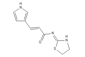 Image of 3-(1H-pyrrol-3-yl)-N-thiazolidin-2-ylidene-acrylamide
