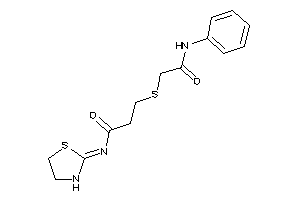 Image of 3-[(2-anilino-2-keto-ethyl)thio]-N-thiazolidin-2-ylidene-propionamide