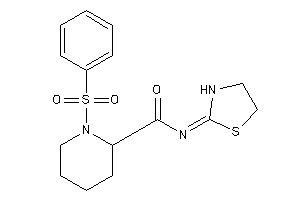 1-besyl-N-thiazolidin-2-ylidene-pipecolinamide