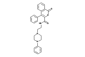 1-keto-4-phenyl-N-[2-(4-phenylpiperazino)ethyl]isochromene-3-carboxamide