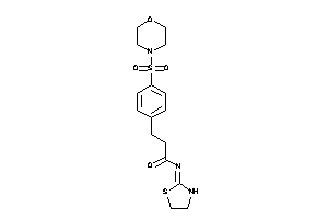 3-(4-morpholinosulfonylphenyl)-N-thiazolidin-2-ylidene-propionamide