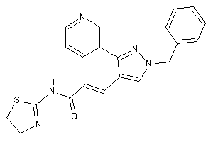 3-[1-benzyl-3-(3-pyridyl)pyrazol-4-yl]-N-(2-thiazolin-2-yl)acrylamide