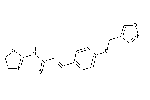 3-[4-(isoxazol-4-ylmethoxy)phenyl]-N-(2-thiazolin-2-yl)acrylamide