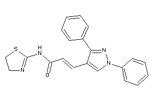 3-(1,3-diphenylpyrazol-4-yl)-N-(2-thiazolin-2-yl)acrylamide