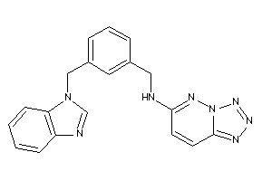 [3-(benzimidazol-1-ylmethyl)benzyl]-(tetrazolo[5,1-f]pyridazin-6-yl)amine