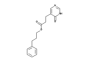 3-(6-keto-1H-pyrimidin-5-yl)propionic Acid 3-phenylpropyl Ester