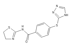 N-(2-thiazolin-2-yl)-4-(4H-1,2,4-triazol-3-ylthio)benzamide