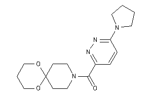 7,11-dioxa-3-azaspiro[5.5]undecan-3-yl-(6-pyrrolidinopyridazin-3-yl)methanone