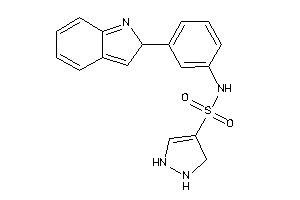 N-[3-(2H-indol-2-yl)phenyl]-3-pyrazoline-4-sulfonamide