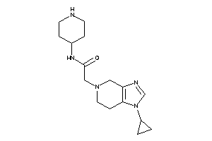 2-(1-cyclopropyl-6,7-dihydro-4H-imidazo[4,5-c]pyridin-5-yl)-N-(4-piperidyl)acetamide