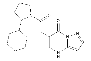 6-[2-(2-cyclohexylpyrrolidino)-2-keto-ethyl]-4H-pyrazolo[1,5-a]pyrimidin-7-one