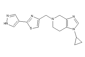 4-[(1-cyclopropyl-6,7-dihydro-4H-imidazo[4,5-c]pyridin-5-yl)methyl]-2-(1H-pyrazol-4-yl)thiazole