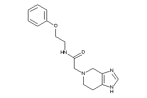 Image of N-(2-phenoxyethyl)-2-(1,4,6,7-tetrahydroimidazo[4,5-c]pyridin-5-yl)acetamide