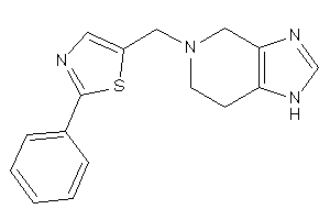 Image of 2-phenyl-5-(1,4,6,7-tetrahydroimidazo[4,5-c]pyridin-5-ylmethyl)thiazole