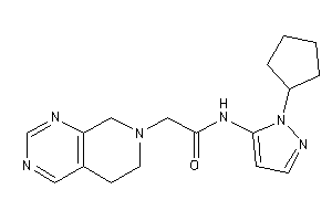 N-(2-cyclopentylpyrazol-3-yl)-2-(6,8-dihydro-5H-pyrido[3,4-d]pyrimidin-7-yl)acetamide