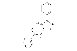 Image of N-(5-keto-1-phenyl-3-pyrazolin-4-yl)thiophene-2-carboxamide