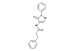 N-(5-keto-1-phenyl-3-pyrazolin-4-yl)-3-phenyl-propionamide