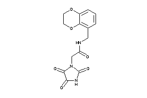 N-(2,3-dihydro-1,4-benzodioxin-5-ylmethyl)-2-(2,4,5-triketoimidazolidin-1-yl)acetamide