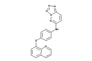 [4-(8-quinolyloxy)phenyl]-(tetrazolo[5,1-f]pyridazin-6-yl)amine