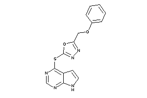 2-(phenoxymethyl)-5-(7H-pyrrolo[2,3-d]pyrimidin-4-ylthio)-1,3,4-oxadiazole