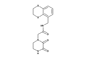 N-(2,3-dihydro-1,4-benzodioxin-5-ylmethyl)-2-(2,3-diketopiperazino)acetamide