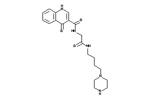 4-keto-N-[2-keto-2-(4-piperazinobutylamino)ethyl]-1H-quinoline-3-carboxamide