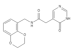 N-(2,3-dihydro-1,4-benzodioxin-5-ylmethyl)-2-(6-keto-1H-pyrimidin-5-yl)acetamide