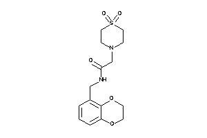 N-(2,3-dihydro-1,4-benzodioxin-5-ylmethyl)-2-(1,1-diketo-1,4-thiazinan-4-yl)acetamide