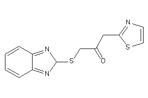 1-(2H-benzimidazol-2-ylthio)-3-thiazol-2-yl-acetone