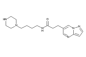 N-(4-piperazinobutyl)-3-pyrazolo[1,5-a]pyrimidin-6-yl-propionamide