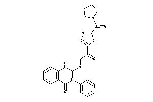 2-[[2-keto-2-[2-(pyrrolidine-1-carbonyl)-3H-pyrrol-4-yl]ethyl]thio]-3-phenyl-1,2-dihydroquinazolin-4-one