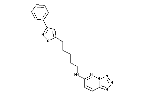 5-(3-phenylisoxazol-5-yl)pentyl-(tetrazolo[5,1-f]pyridazin-6-yl)amine