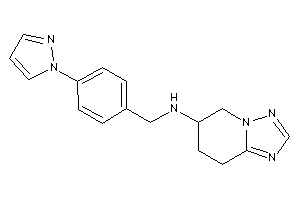 (4-pyrazol-1-ylbenzyl)-(5,6,7,8-tetrahydro-[1,2,4]triazolo[1,5-a]pyridin-6-yl)amine