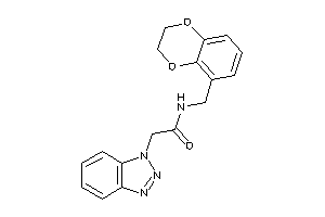 2-(benzotriazol-1-yl)-N-(2,3-dihydro-1,4-benzodioxin-5-ylmethyl)acetamide