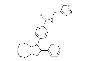 Image of 4-(2-phenyl-3,3a,4,5,6,7,8,8a-octahydro-2H-cyclohepta[b]pyrrol-1-yl)-N-(3H-pyrazol-4-ylmethyl)benzamide