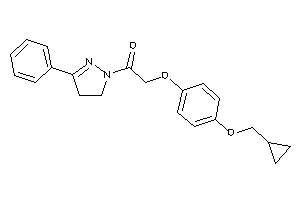 2-[4-(cyclopropylmethoxy)phenoxy]-1-(3-phenyl-2-pyrazolin-1-yl)ethanone