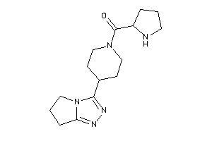 [4-(6,7-dihydro-5H-pyrrolo[2,1-c][1,2,4]triazol-3-yl)piperidino]-pyrrolidin-2-yl-methanone