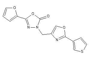 5-(2-furyl)-3-[[2-(3-thienyl)oxazol-4-yl]methyl]-1,3,4-oxadiazol-2-one